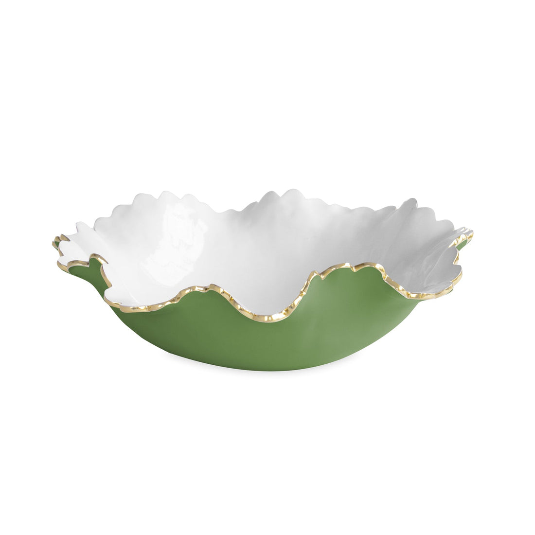 encanto-colette-large-round-bowl-leaf-green-and-white