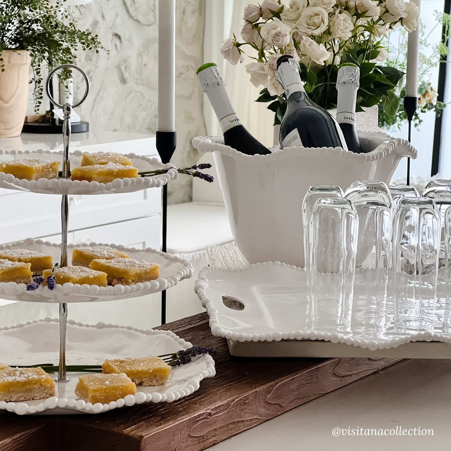 VIDA Alegria Triple Tiered Server (White)