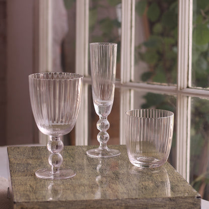 GLASS Venice Champagne Flute Set of 4 (Clear)
