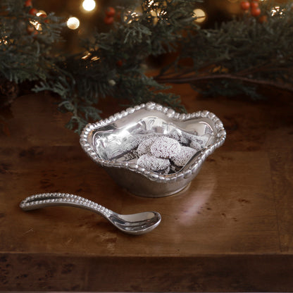 GIFTABLES Organic Pearl Petit Bowl with Spoon