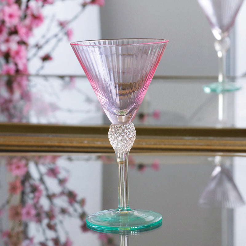 GLASS Aquarelle Martini Set of 4 (Multi)