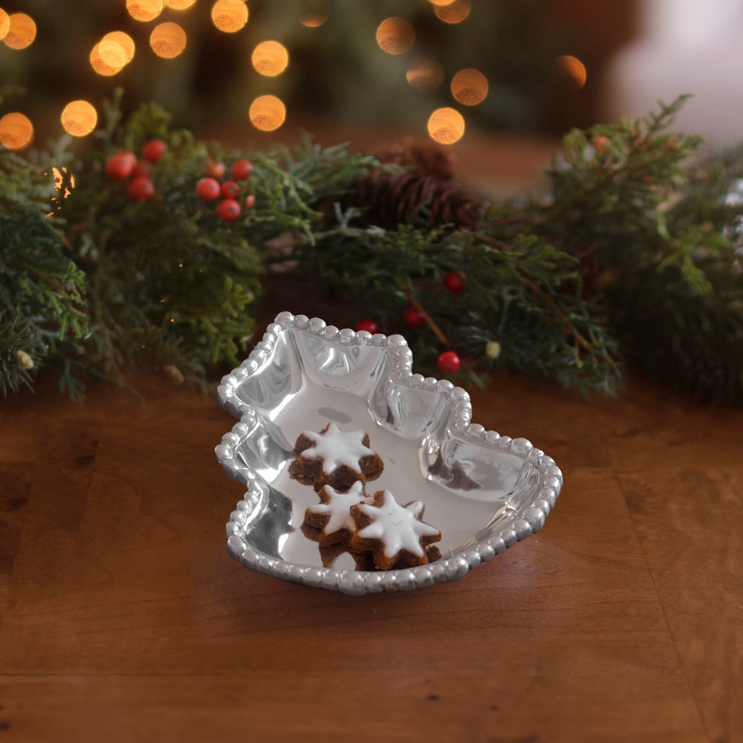 GIFTABLES Holiday Christmas Tree Mini Platter