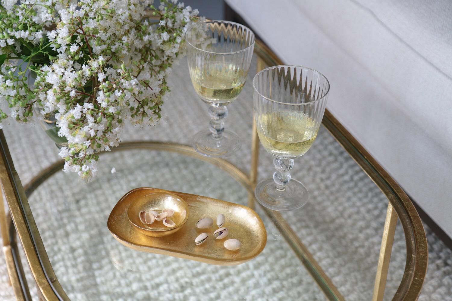 Vintage Cambridge Glass Bowl and matching online tray