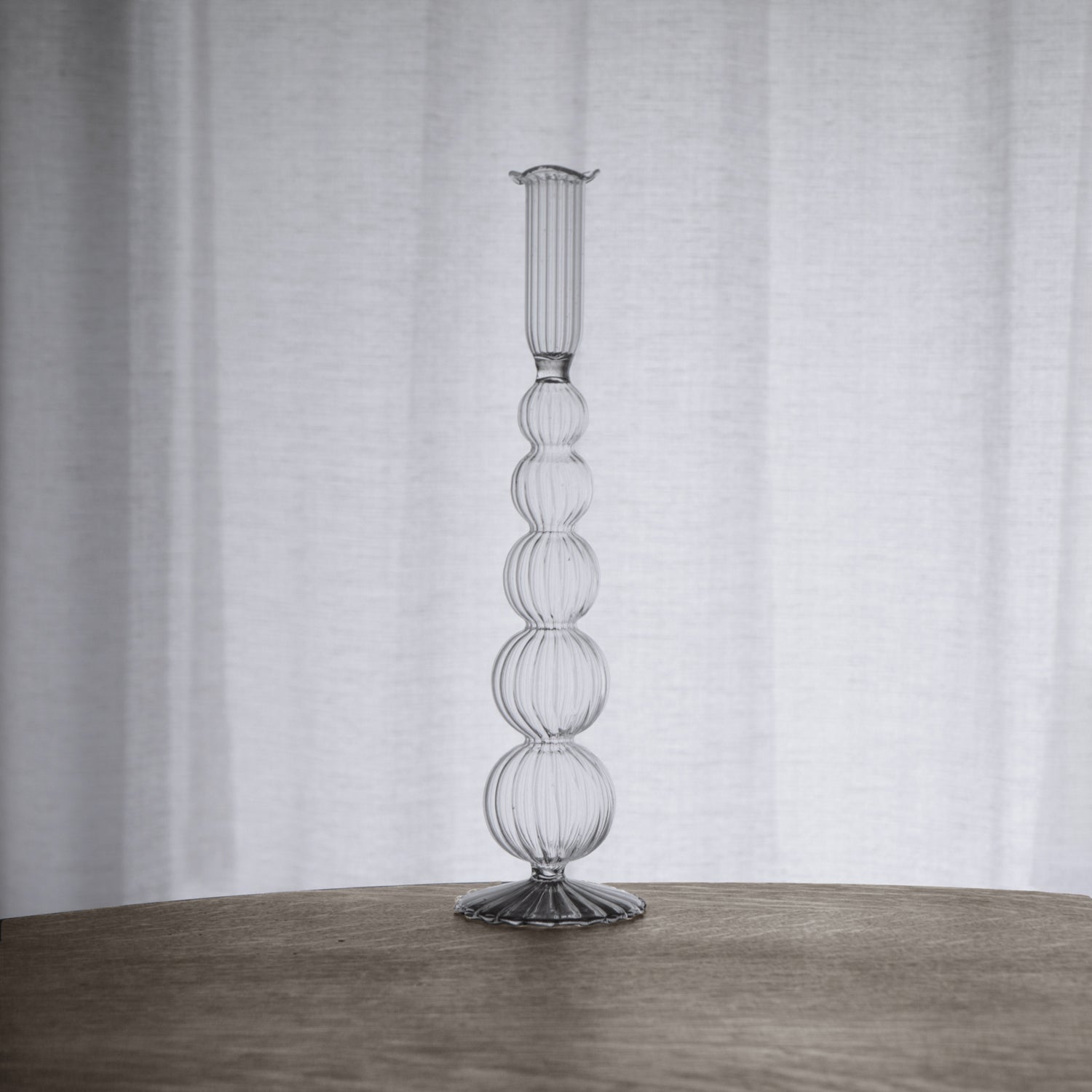 GLASS Cambridge Olivia 12&quot; Candlestick Holder Set of 2 (Clear)