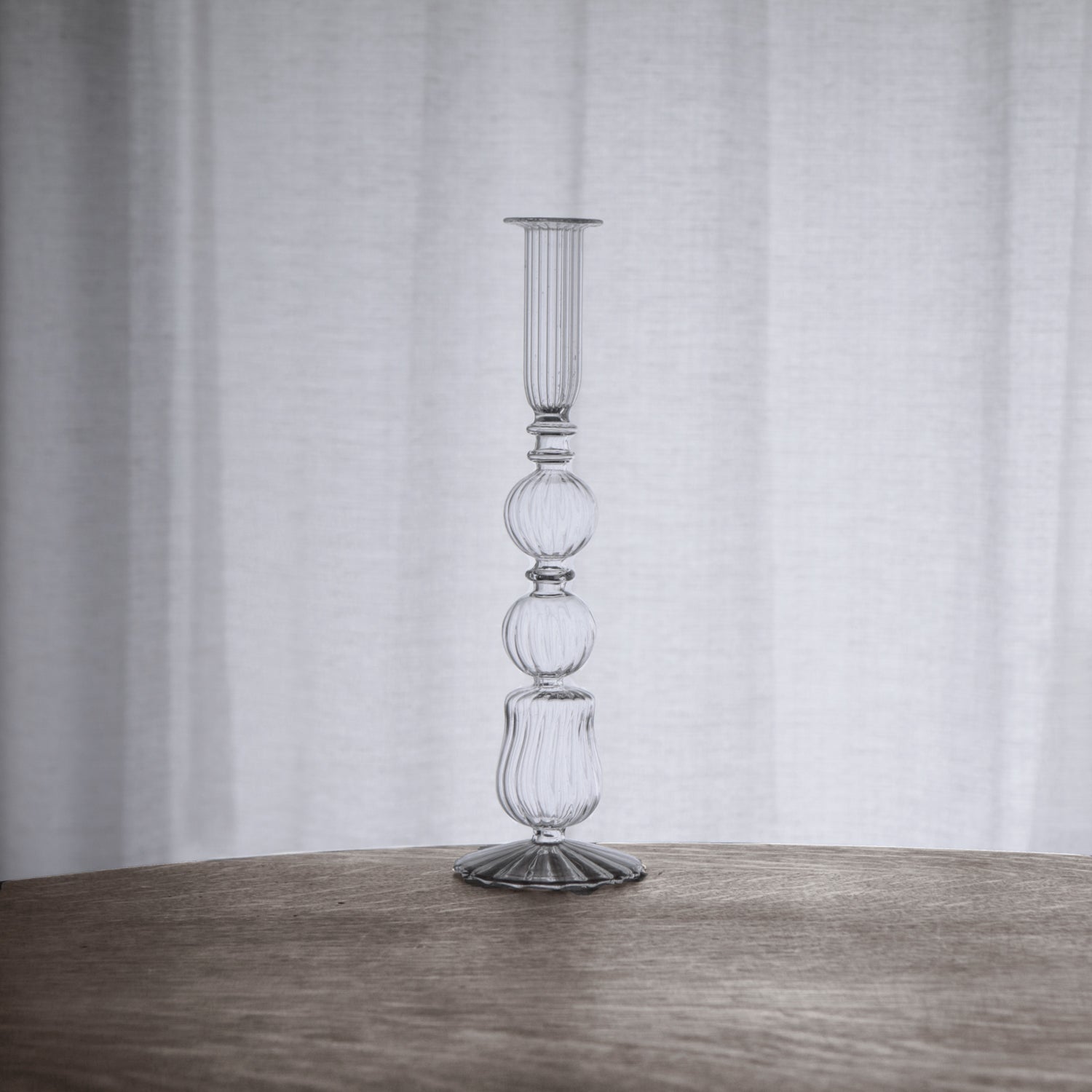 GLASS Cambridge Emma 10.5&quot; Candlestick Holder Set of 2 (Clear)