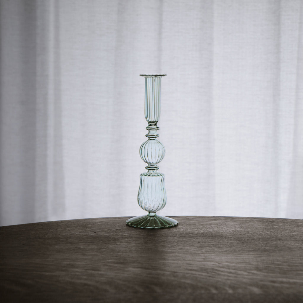 beatriz-ball-glass-cambridge-sophia-9-candlestick-holder-set-of-2-light-green
