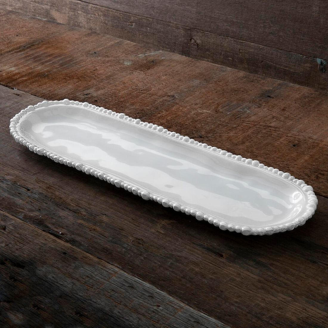 VIDA Alegria baguette platter white (md) SECONDS - NON REFUNDABLE
