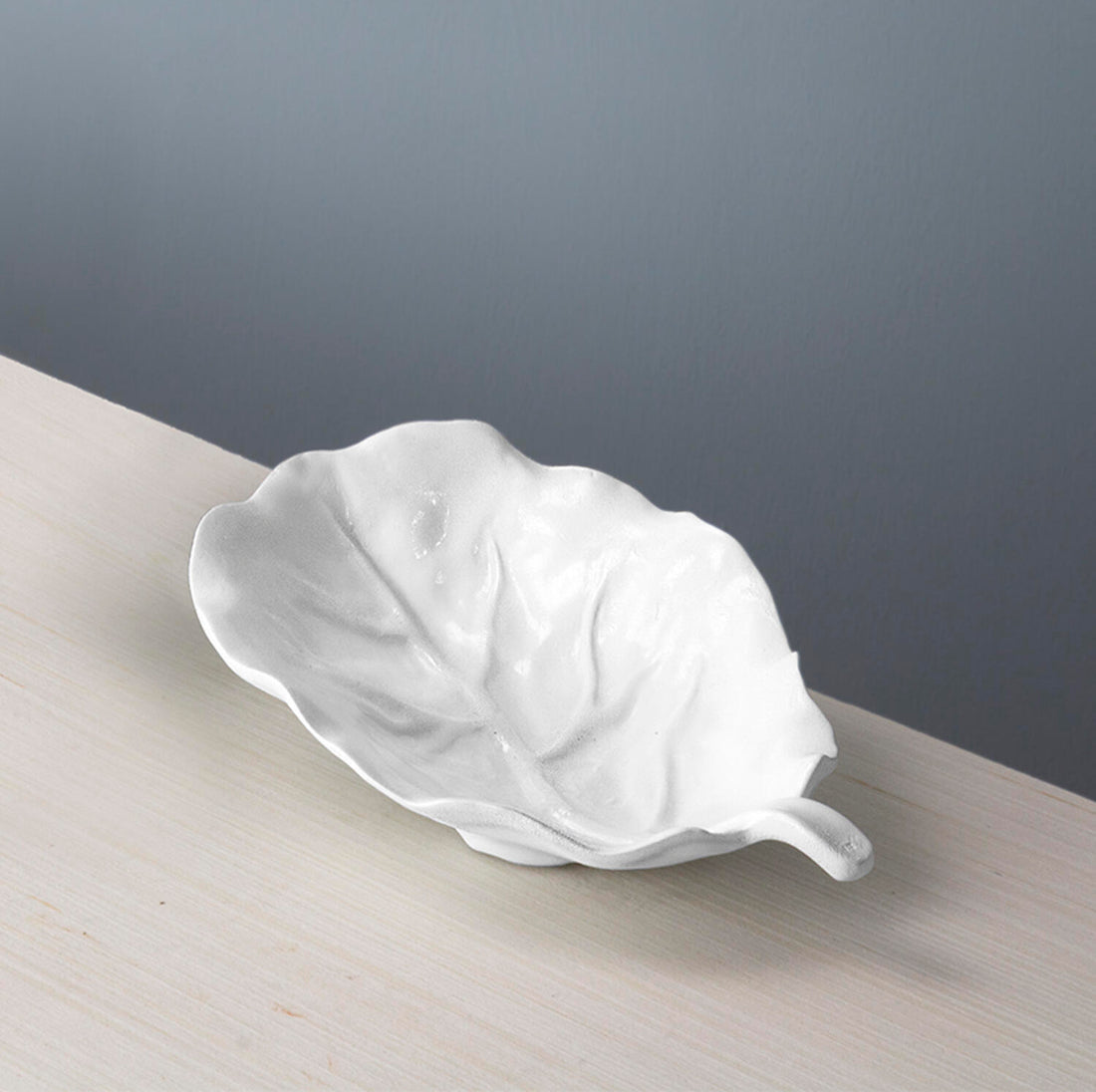 VIDA Lettuce Small Leaf Platter (White)