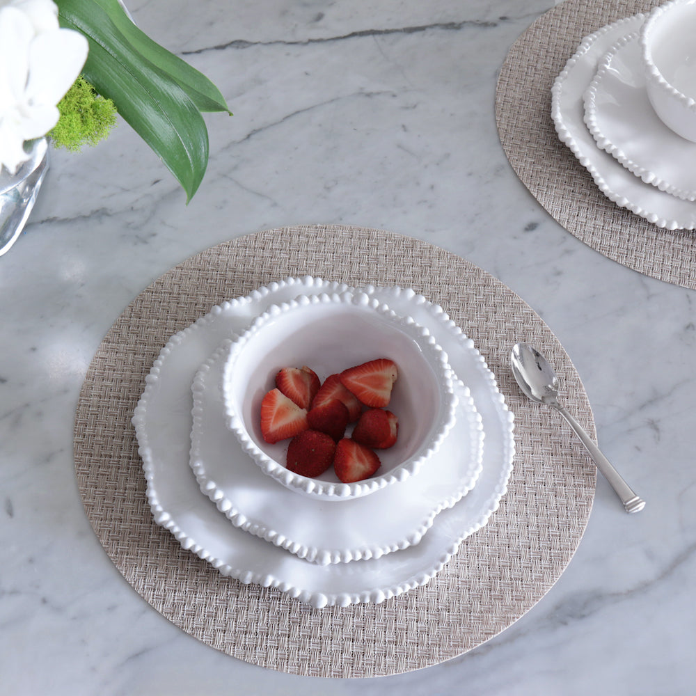 VIDA Round Woven Placemat Set of 4 (Rattan)