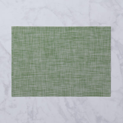 VIDA Rectangular Woven Placemats Set of 4 (Green)