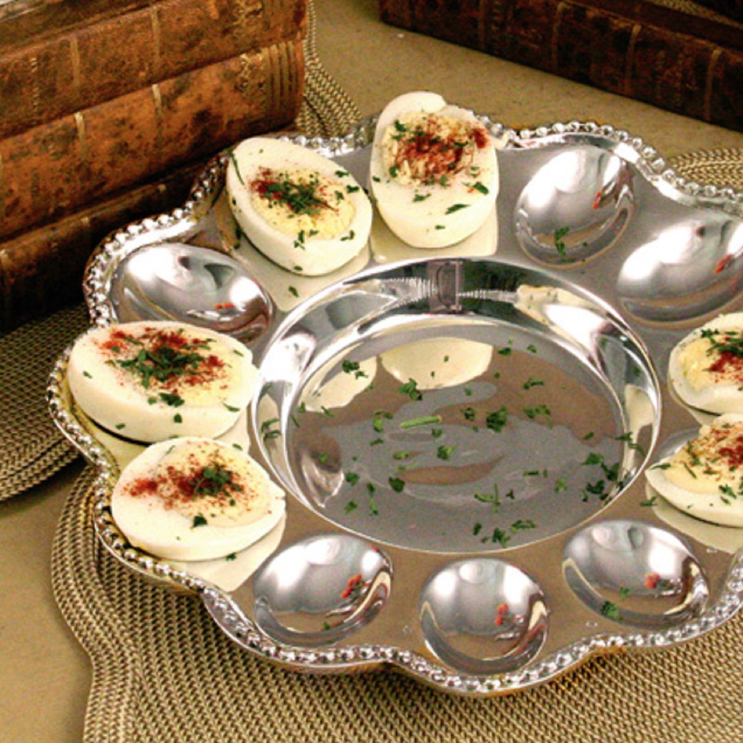 Deviled egg serving plate best sale