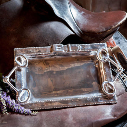 WESTERN Equestrian Large Tray with Handles