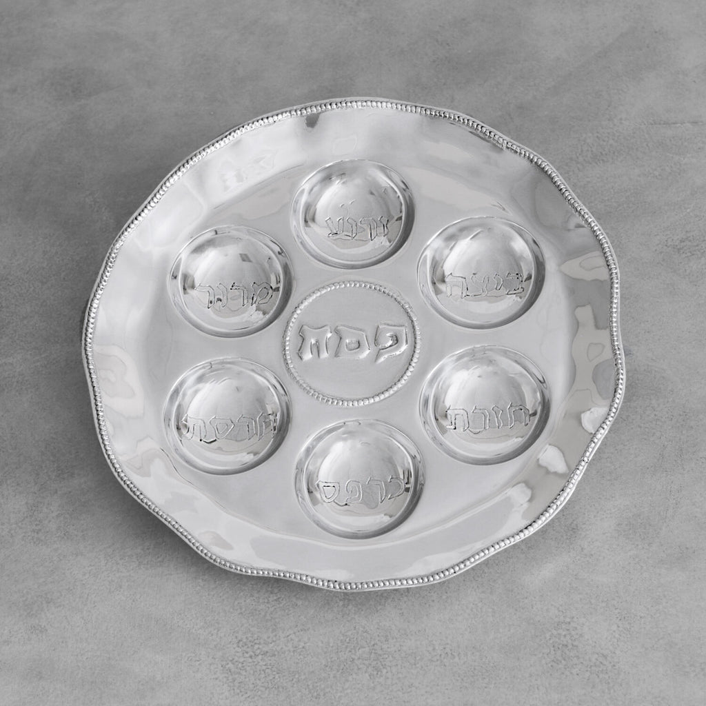 beatriz-ball-judaica-seder-plate-with-pearls-seconds-non-refundable