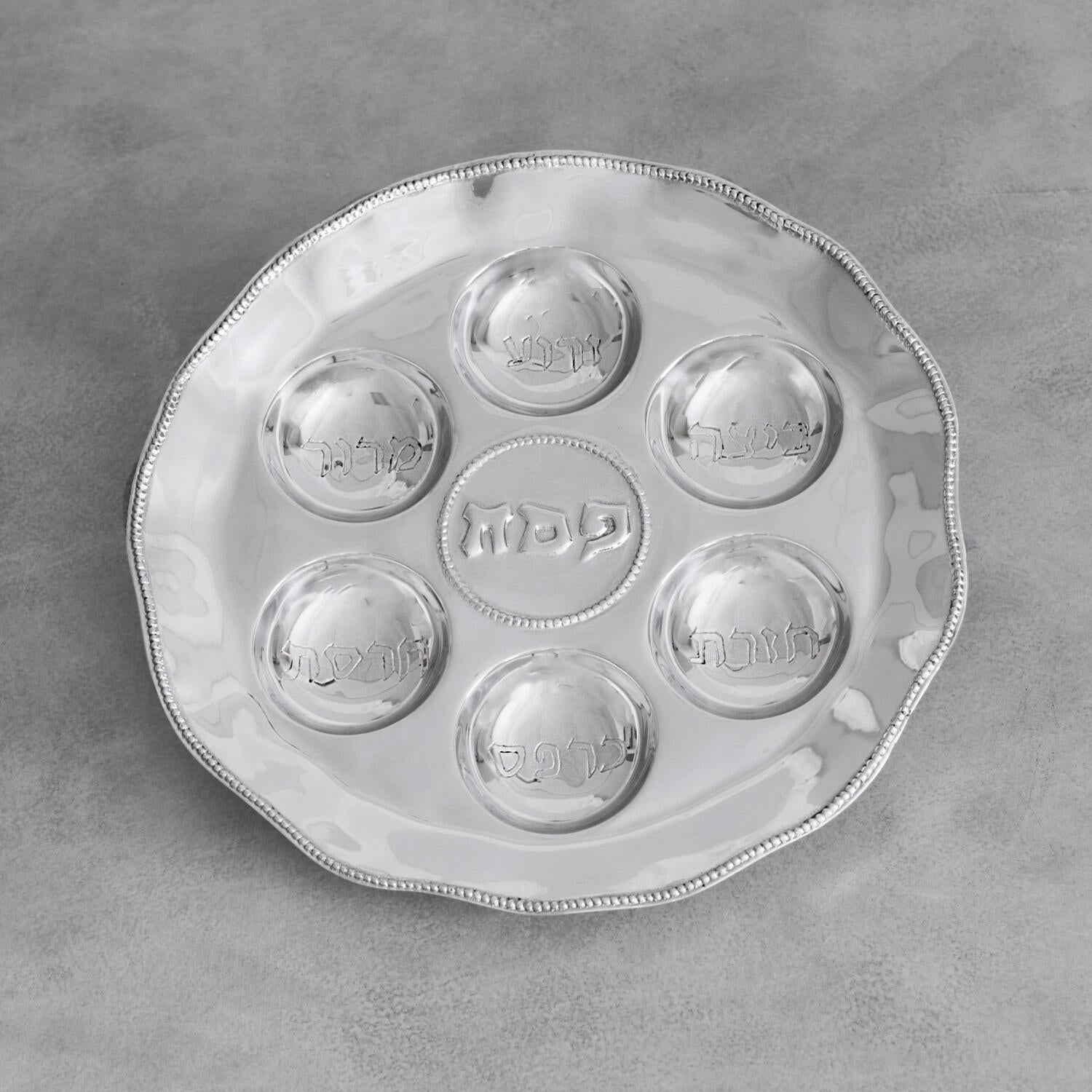 JUDAICA Seder Plate with Pearls