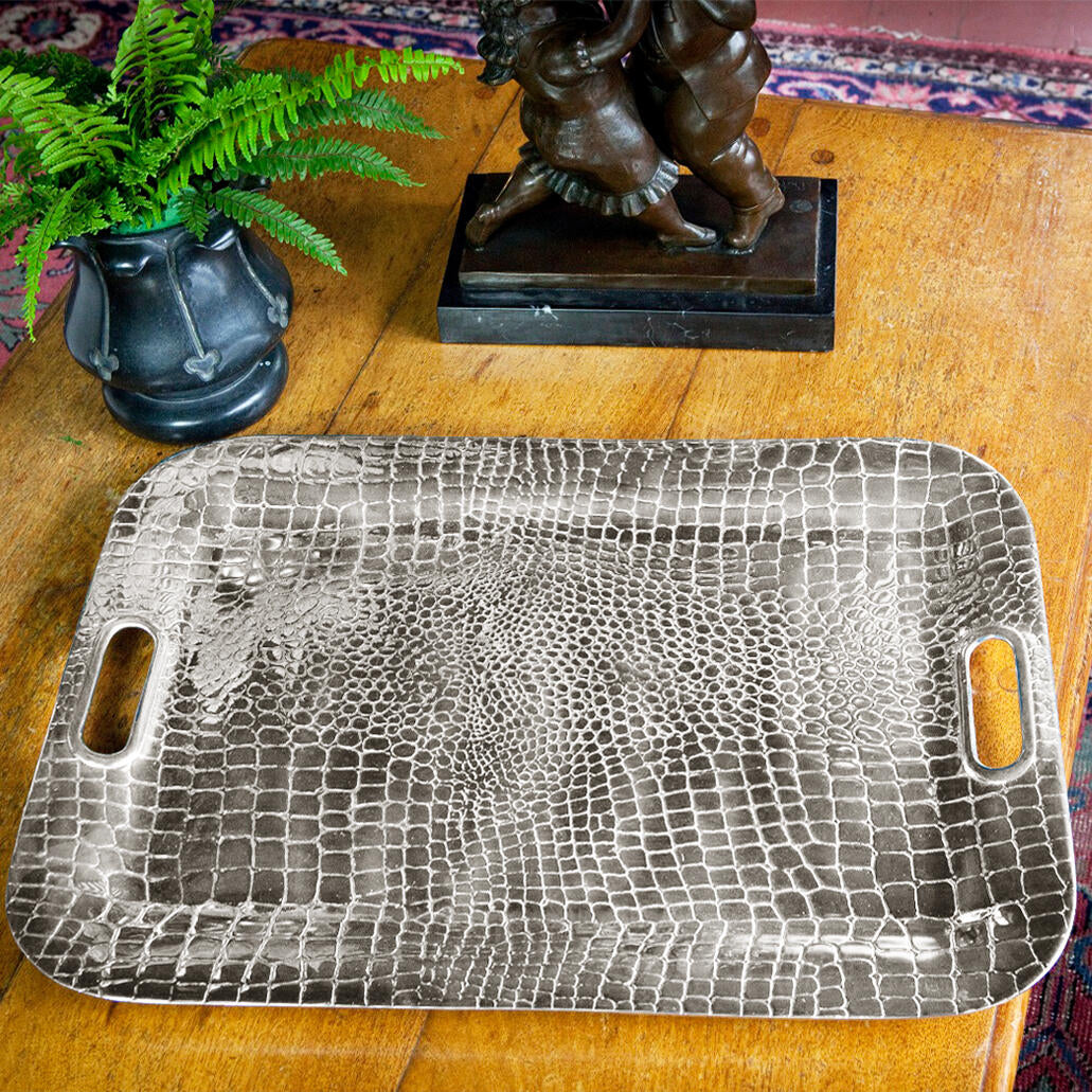 PIELES Croc Extra Large Rectangular Tray with Handles