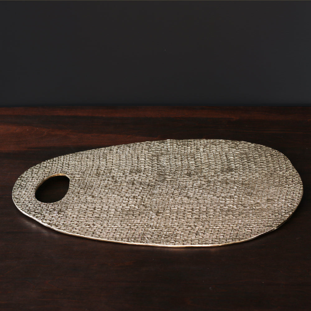 SIERRA MODERN Plano Long Oval Platter (Gold)