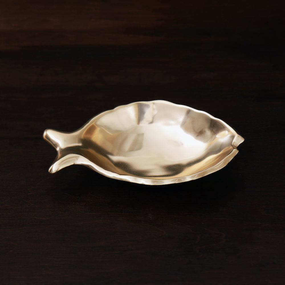 SIERRA MODERN Triton Fish Small Bowl (Gold)