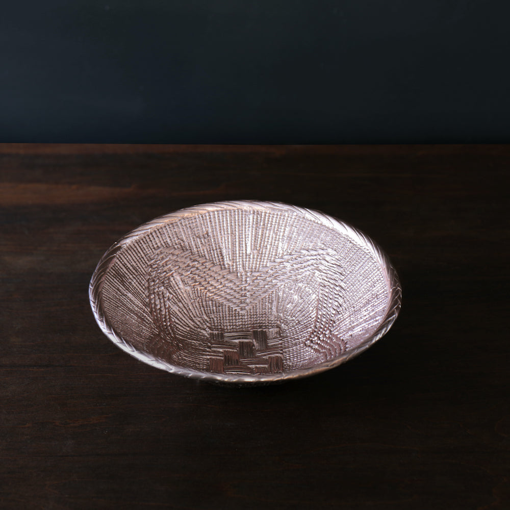 SIERRA MODERN African Basket Medium Bowl (Rose Gold)