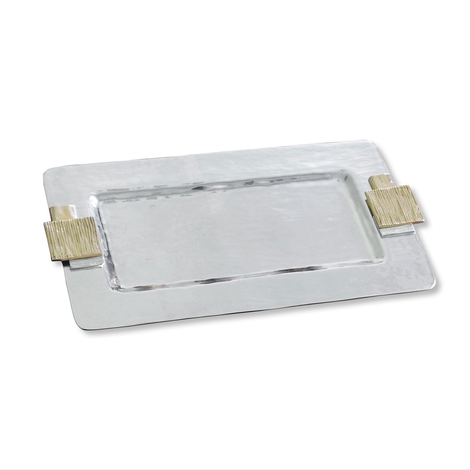 SOHO Manhattan Medium Rectangular Tray with Gold Handles