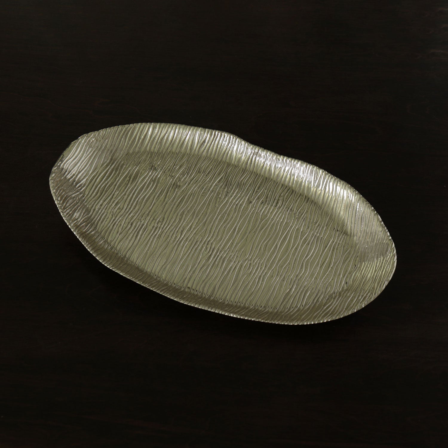 SIERRA MODERN Ripples Oval Platter (Gold)