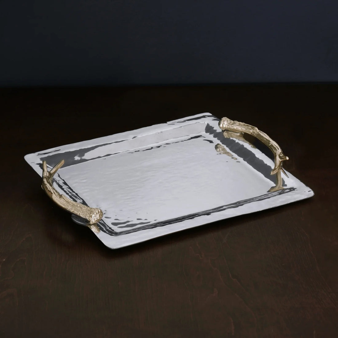 WESTERN Antler Emerson Large Tray with Gold Handles