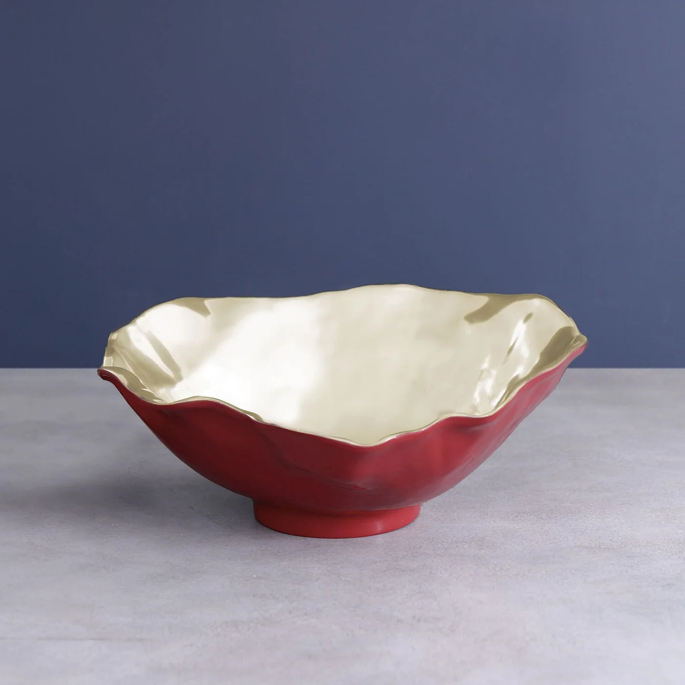 THANNI Maia Large Bowl (Red and Gold)