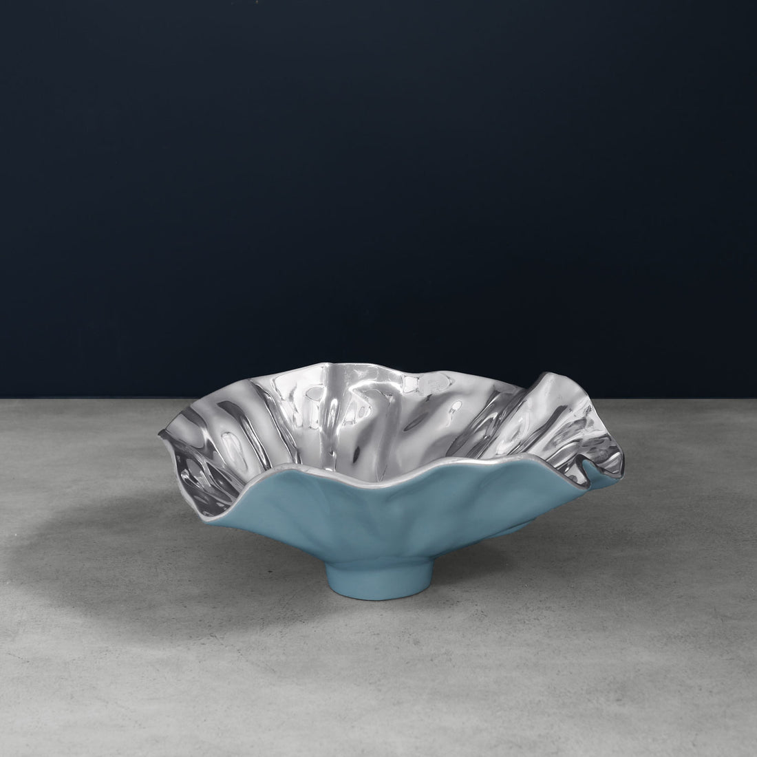 THANNI Bloom Small Bowl (Blue and Silver)