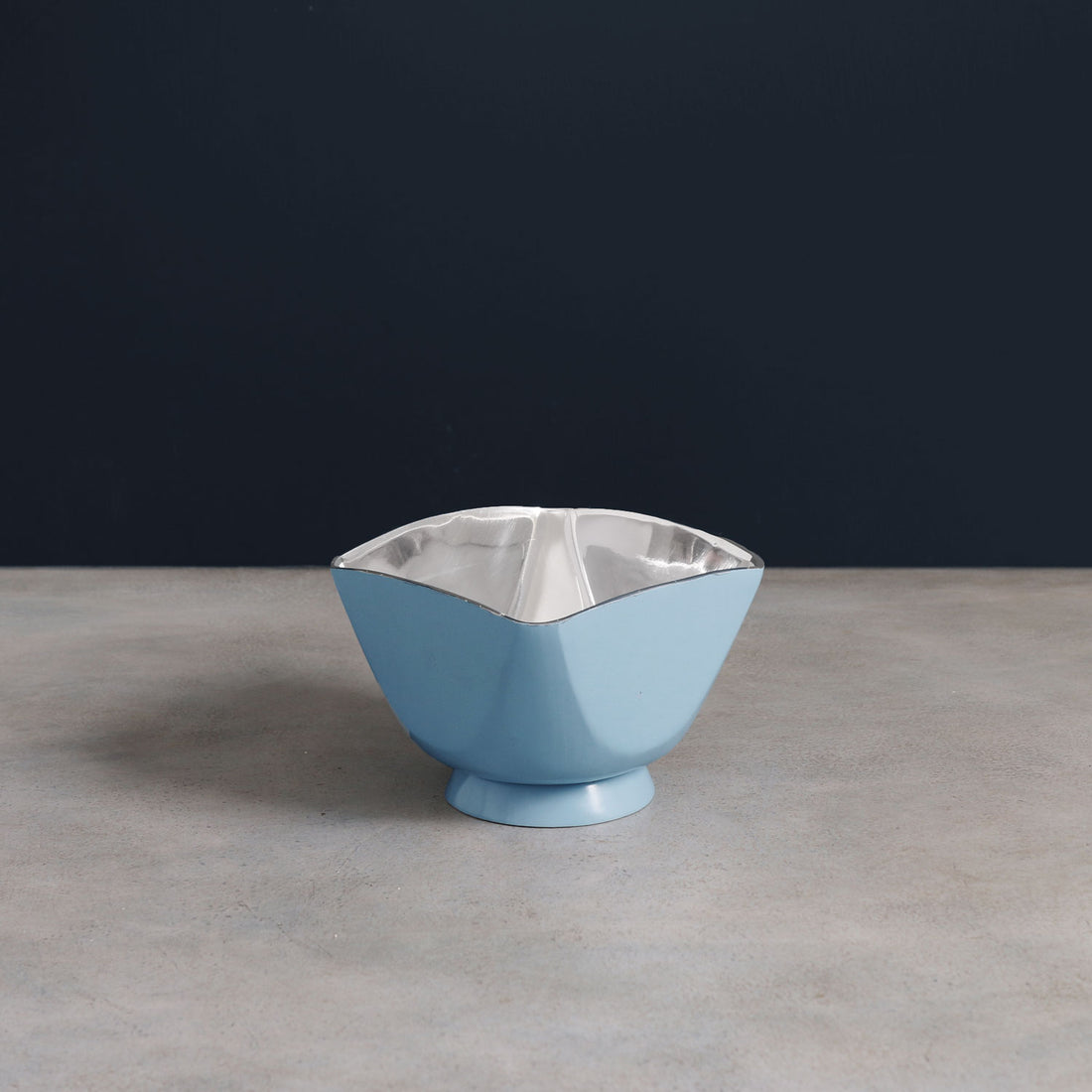THANNI Elena Small Bowl (Blue and Silver)
